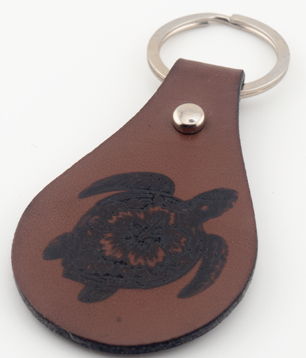 Leather Sea Turtle Keyfob